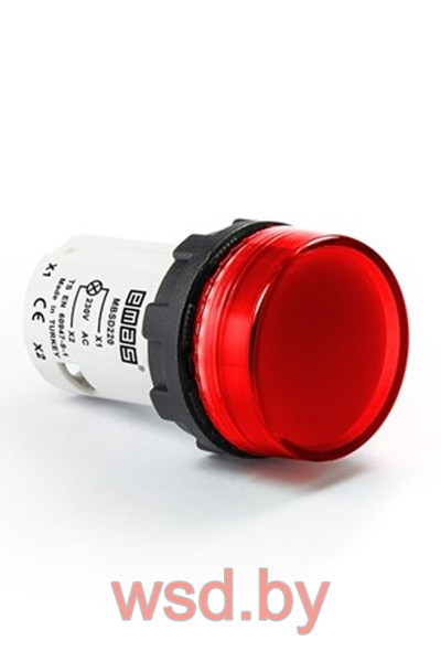 Арматура светосигнальная MB, красная, 230VAC, 22mm, IP54