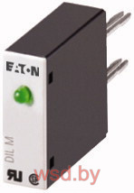 Модуль защитный с индикацией DILM32-XSPVL240, зеленый LED+варистор, 130_240V50/60Hz, для DILM17_32, DILK12_25, DILL, DILP32_45. Фото N2