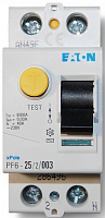 УЗО EATON PF7-40/2/01, 2P, 40A, 10kA, 100mA, тип AC, 2M