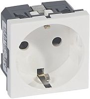 Legrand Mosaic - Розетка 2P+E, 2М, антибактериальная, защ. шторки, пруж. зажимы (белый) Legrand Mosaic - Розетка 2P+E, 2М, антибактериальная, защ. шторки, пруж. зажимы (белый)