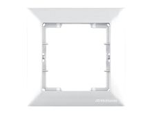 Рамка Mutlusan Daria 1 пост, к механизмам серии 21, белый