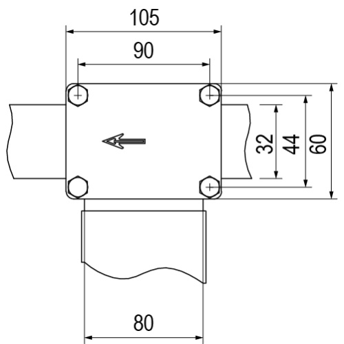 Зажим DKC для подключения гибкой шины 80x32 фото 2