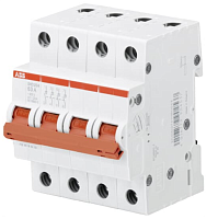 Выключатель нагрузки SHD204/25, 4P, 25A, 10kA, 4M ABB