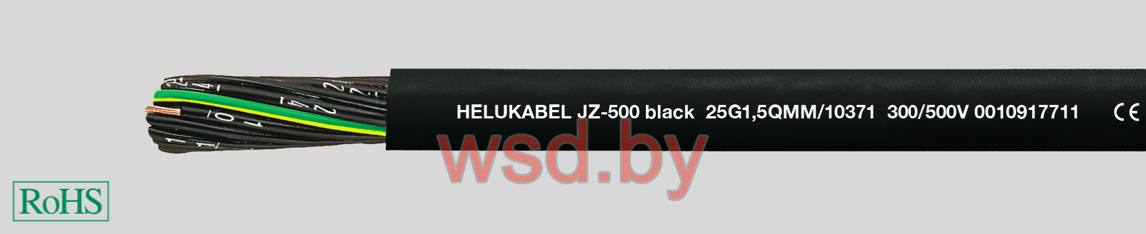 JZ-500 black гибкий, с разметкой метража 25 G 0.5