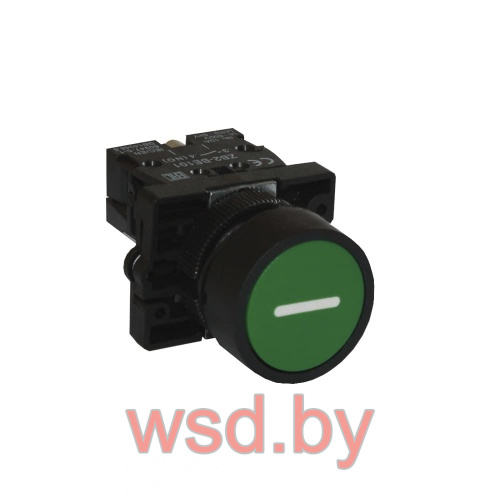  Кнопка управления XB2-EA3311 пластик, зеленая, 1NO . Фото N2
