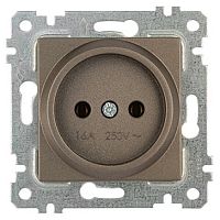 Розетка Mutlusan Rita 2P, антрацит Розетка Mutlusan Rita 2P, антрацит