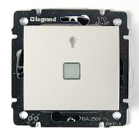 Legrand Legrand Valena - Кнопка с подсветкой и пиктограммой лампы, белая