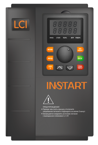 Преобразователь частоты INSTART LCI-G15/Р18.5-4B, 15-18.5кВт, 30-37А, 3 ~ 342-440В 50/60Гц±2%