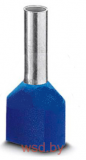 Кабельный наконечник AI-TWIN 2X 2,5 - 10 BU изолированный, двойной, сечение 2,5mm2, длина 10mm, синий (упак. 100шт.)