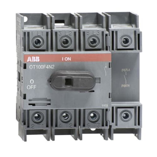 Выключатель нагрузки ABB OT125F4N2, 125А, 4P, 6M, рукоятка спереди ABB
