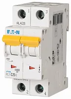 Авт. выключатель EATON PL7-D25/2, 2P, 25A, хар-ка D, 10kA, 2M