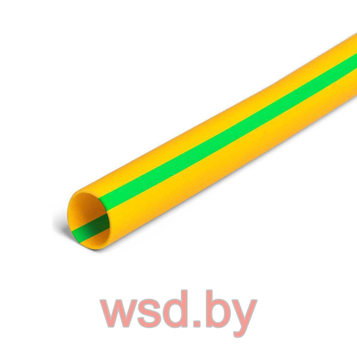 Трубка ТНТнг-LS-40/20 желто-зеленая (нарезка 1м) (КВТ)