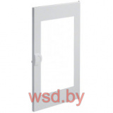 Дверь прозрачная для щитка VA36B // Hager - Volta (Метал - Белый)