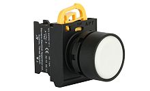 Кнопка плоская APT PB3E, белая, с фиксацией, без подсветки, 1NO, 6A 230VAC/24VDC, 22mm, IP65 Кнопка плоская APT PB3E, белая, с фиксацией, без подсветки, 1NO, 6A 230VAC/24VDC, 22mm, IP65
