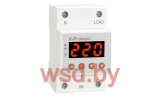 Реле контроля напряжения RM-MV/40, 1NO+N, 40A, 220VAC, Umin(120_210V)/Umax(220_300V), 0.1_0.5s/5_600s, LED-дисплей, 3M 