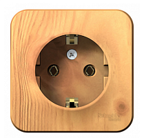 BLANCA Открытой Установки РОЗЕТКА с заземлением без шторок, 16А, 250В, ЯСЕНЬ (Schneider Electric) Systeme Electric