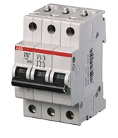Автоматический выключатель ABB S203P-C2 3P C 2A 25kA 3M