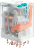 Реле R2N-2012-23-1110-WT, 2CO, 12A(250VAC), 110VDC, мех. инд., тест-кнопка