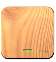 BLANCA Открытой Установки 1-клавишный Переключатель с подсветкой с изолированной пластиной, 10А, 250B, ЯСЕНЬ (Schneider Electric) Systeme Electric