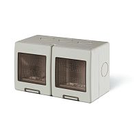 Корпус настенного монтажа 2+2M, 137x82x66mm, IP55, UNIBOX