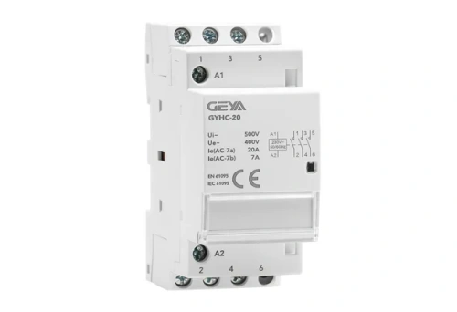 Контактор модульный GEYA GYHC-4P, 20A, 2NO+2NC, 230VAC, 2M
