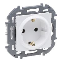 Inspiria - Розетка 2К+З - немецкий стандарт - 16 А - 250 В~ - белый