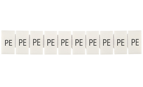 Маркировка клеммных модулей Connectwell CA509/K5/H/PE для клемм 5mm, гориз. "PE" (упак. 100шт.)