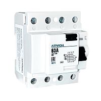 Устройство защитного отключения АТРИОН ВД15, 4P, 25A, 4.5kA, 30mA, тип AC, 4M