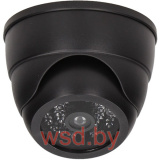 Муляж миникамеры ORNO c LED-индикатором, для помещений, черный корпус, питание 3x1,5V AAA-батарейки