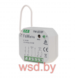 FW-LED2P Двухканальный диммер-реле, для LED ламп и LED лент, soft start, локальное и удаленное управление, до 8 радио передатчиков,  установка в монтажную коробку Ø60мм 85-265В AC/DC 4А 1NO IP20