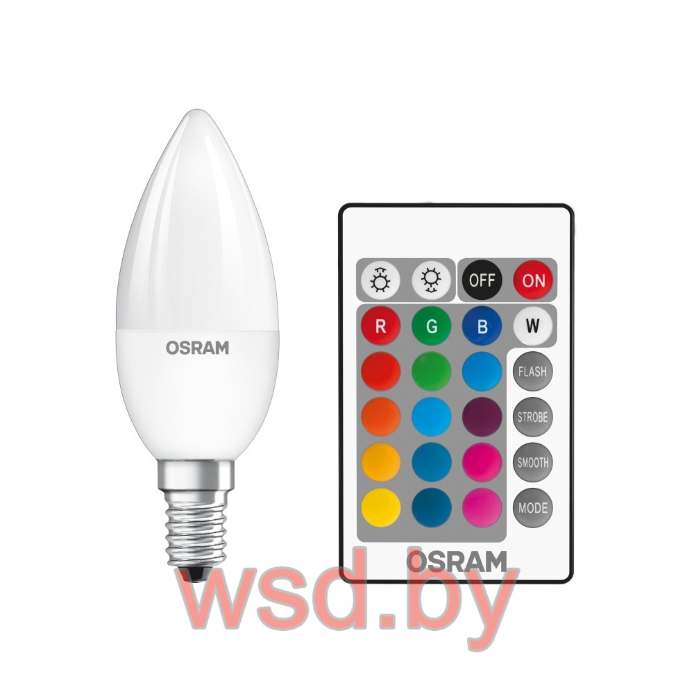 Лампа светодиодная LEDSCLB25REM 4,5W/827 230V FR E144X1 OSRAM
