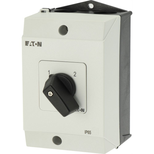 Переключатель T0-2-8221/I1, 2P, 20A, тип 1-2, 2NO на 1_2, 6.5kW(400VAC), в корпусе IP65