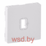 Valena Life - Лицевая панель для розетки USB 3.0 с подключенным кабелем 15см и разъемом, белая