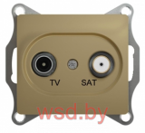 Розетка TV-SAT оконечная 1DB Glossa Schneider Electric GSL000497 Титан
