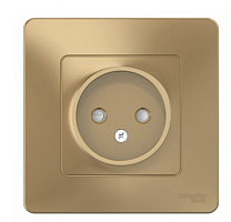 BLANCA Скрытой Установки Розетка без заземления со шторками, 16А, 250В, ТИТАН (Schneider Electric) Systeme Electric