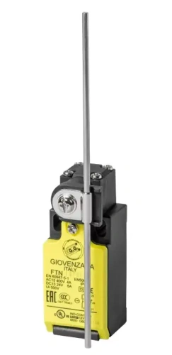 Концевой выключатель с поворотным рычагом и регулируемым металлическим круглым стержнем Giovenzana FTN137