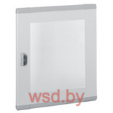 Дверь для щита XL3 160 на 5 рядов, плоская, прозрачное стекло