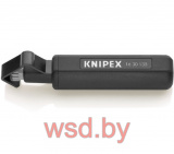 Стриппер для круглого кабеля (ПВХ, резина, силикон, ПТФЭ), реза: по окружности и продольный, L-135 мм, SB (KNIPEX)