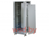 Шкаф 42U 19" серии A2, напольный, 2000x600x600мм (ВхШхГ), IP20, стеклянная дверь, серый