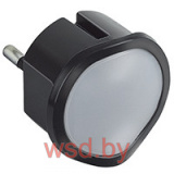 Ночник-сьемный фонарик со встроенным светорегулятором 10А, 230В, 0.06 Вт, черный