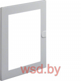 Дверь прозрачная для щитка VA24B // Hager - Volta (Метал - Белый)