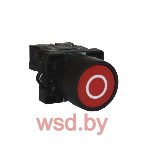  Кнопка управления XB2-EA4322 пластик, красная, 1NC . Фото N2