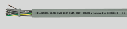 JZ-500 HMH гибкий кабель управления, безгалогеновый, трудновоспламеняемый, маслостойкий1), с разметкой метража 16G0.5,