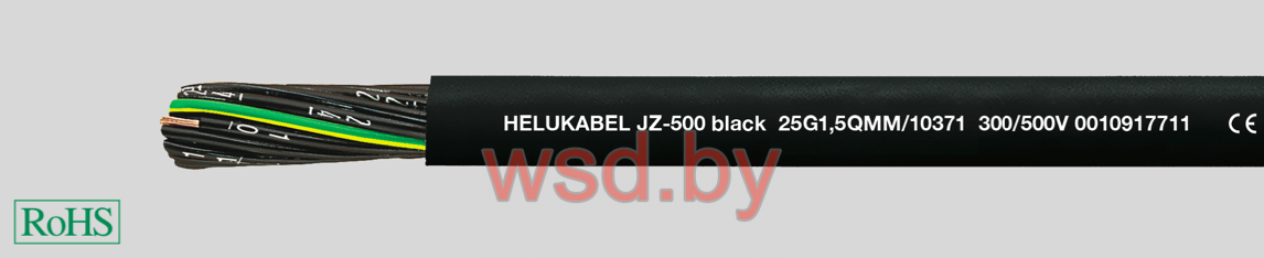 JZ-500 black гибкий, с разметкой метража 5 x 1.5
