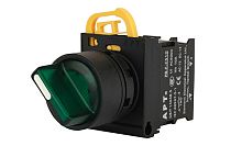 Переключатель APT PB3E, зеленый, 0-I, фиксация, 1NO, 6A 230VAC/24VDC, с подсветкой без LED, 22mm, IP65 Переключатель APT PB3E, зеленый, 0-I, фиксация, 1NO, 6A 230VAC/24VDC, с подсветкой без LED, 22mm, IP65