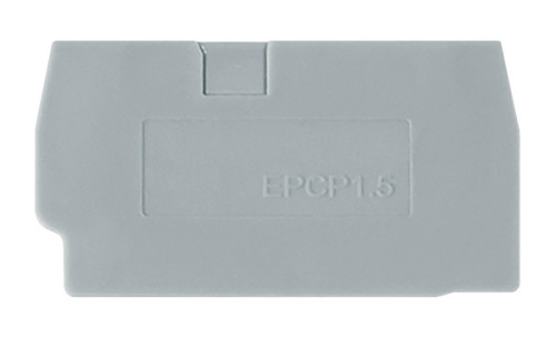 Крышка концевая Connectwell EPCP1.5 /1,5mm, для клемм CP1.5,CPG1.5, серая