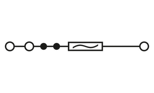 Клемма с держателем предохранителя Connectwell CXF4/3 /6x86,2mm, пружинная, 3 присоед., 4(max 6)mm2, 10A, 1000V, серая фото 2