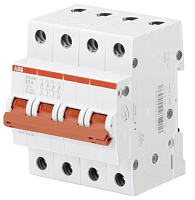 Выключатель нагрузки SHD204/32, 4P, 32A, 10kA, 4M ABB