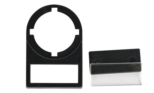 Держатель для таблички 25x10mm, с прозрачным окном, для одинарных кнопок 22mm (АРТ) фото 2 Держатель для таблички 25x10mm, с прозрачным окном, для одинарных кнопок 22mm (АРТ) фото 2