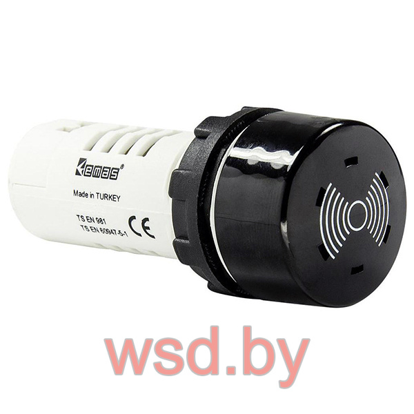 Акустическое сигнальное устройство (зуммер) MB, 220VAC, 90dB, 22mm, IP50
